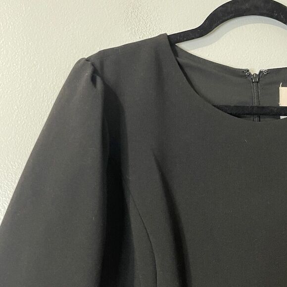 GAL MEETS GLAM Celeste Fit Flare Dress Size 16 Black NEW Party LBD Cocktail Chic - Picture 3 of 12